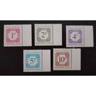 Tristan da Cunha , 1976 Postage Due Stamps , MINT, COMPLETE SET