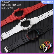 Silicone Strap and Case Rubber Watch Band and Case compatible for CASIOAK GA-400 GBA-400 GBA-401