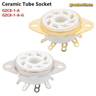 GREAT 1Pcs Ceramic Tube Socket, Octal DIY Valve Base,  8Pin K8A Tin-Plated PCB Mount GZC8-1-A GZC8-1