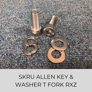 STAINLESS STEEL SKRU ALLEN KEY & WASHER T FORK RXZ