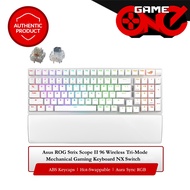 Asus ROG Strix Scope II 96 Wireless Tri-Mode Hotswappable Mechanical Keyboard NX Switch [White]