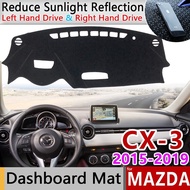 for Mazda CX-3 2015 2016 2017 2018 2019 Anti-Slip Mat Dashboard Cover Pad Sunshade Dashmat Protect Carpet Accessories CX3 CX 3