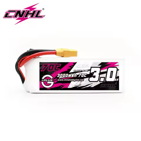 CNHL 6S 22.2V 3000mAh Lipo Battery 70C With XT90 Plug For RC Quadcopter Helicopter Airplane Drone FP
