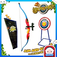 Super Cool Archer Set with Laser Kids Fun Outdoor Sport Archery Bow Arrow Toy