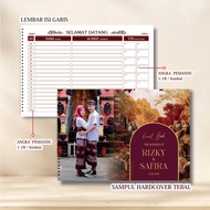 Custom photo wedding invitation guest book | Premium Guest book