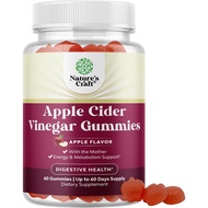 Apple Cider Vinegar Gummies with Mother - Cleanse & Detox ACV Gummies for Weight Loss, Gut Health