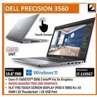 Dell Precision 3560 Gaming (1 YEAR WARRANTY T&C) 15.6" TOUCHSCREEN Core i7-1165G7 Windows 11