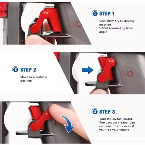EAS-For Dyson V7 V8 V10 V11 V15 Vacuum Cleaner Replacement Trigger Lock Traceless Scratch-Free Dust 