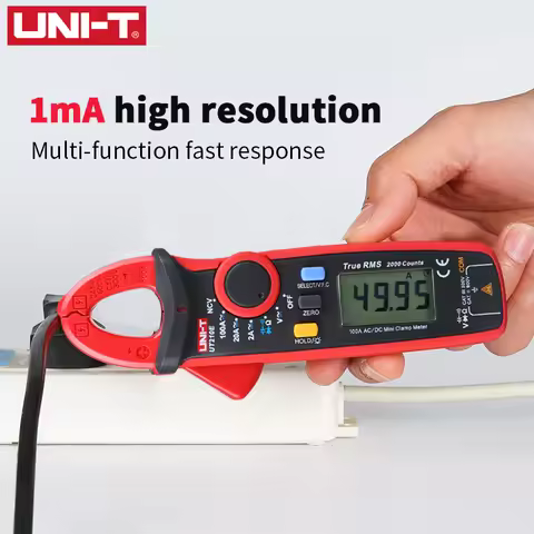 UNI-T UT210E UT210D AC DC Current Clamp Meter 100A Amperimetric Clamp Multimeter Digital Ammeter Pli
