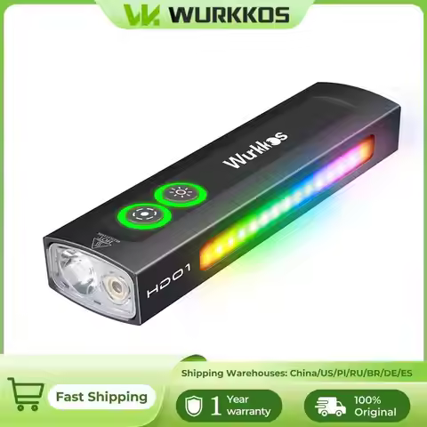 Wurkkos NEW HD01 Multifunctional Flashlight 1200 LM with Green Light White Light 90CRI Side RGB Ligh