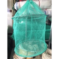 Fish bag, fish net, green basket with 4mm (4mm) mesh, 55cm to 75cm high