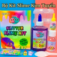 Bộ Kit Làm Slime Kim Tuyến (Glitter Slime) Được Chọn Màu - Nguyên Liệu Làm Slime ĐẹpDẻoBóng