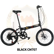 [SINGAPORE OFFICIAL SHOP ]CAMEL Foldable Bicycle with Disc Brake 7Speeds Shimano/ Authentic Camel bike/ 20inch Foldable bike/ Adults Foldable/folding bikes
