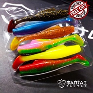 Soft plastic paddle tail 8cm