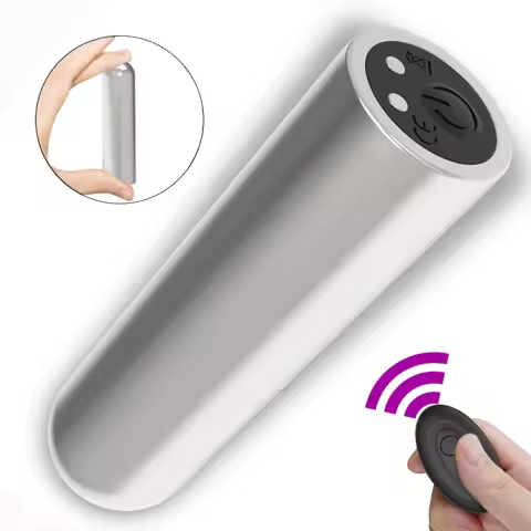 Remote control bullet 10 frequency silicone magnetic charging bullet flirting masturbation vibrator 