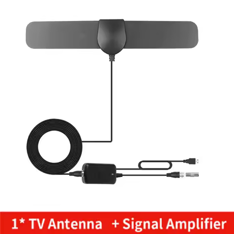50 pcs Car Aerials High Gain 20dB 50 Miles HDTV Indoor TV Antenna Amplifier Aerial Indoor Digital TV