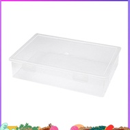 Plastic File Organizer Transparent Square Storage Box A4 Storage Box File Storage Box ffefhrudh