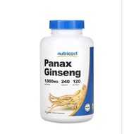 Nutricost, Panax Ginseng, 1,000 mg, 240 Capsules (500 mg per Capsule)