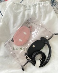 Longchamp豬年限量版透明手袋附送豬鼻散紙包（購自德國）