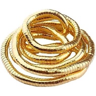 AFGQIANG Bendable Snake Necklace, Bendable Gold Necklace,Flexible Multi-purpose Necklace,Adjustable 