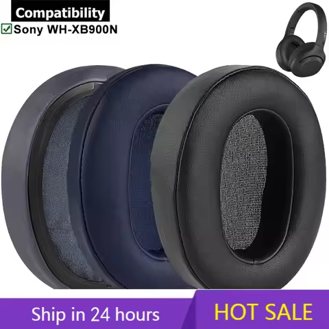 Replacement Leather Earpads Cushion Cover Repair Parts For Sony WH-XB900 WH XB900 XB900N WH-XB900N H