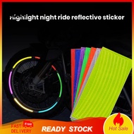  Bike Rim Reflective Tape Strong Adhesive Bike Reflectors 6pcs High Visibility Reflective Sticker for Night Riding Safety Decal Tape for Bike Mtb Scooter Helmet Southeas