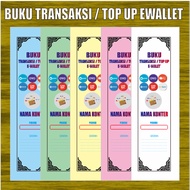 E-wallet transaction book e-wallet top up transaction book 2