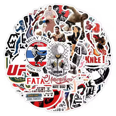 10/30/52PCS Cool Boxing Wrestling Sport Cartoon Stickers DIY Laptop Luggage Skateboard Graffiti Deca