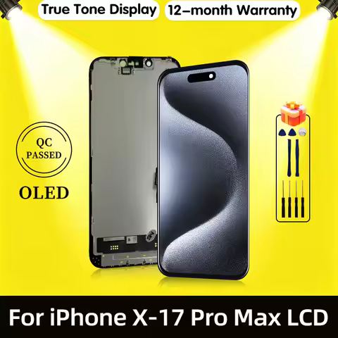 OLED For iPhone 12 Pro Max LCD 13 Mini Display 3D Touch Screen Digitizer For iPhone 11 14 15 16 17 P