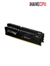 แรม (ram) iHAVECPU KINGSTON FURY BEAST 32GB (16x2) DDR5 5600MHz BLACK (KF556C40BBK2-32) As the Pictu