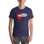 The Awkward Yeti Rawr Short Sleeve Cotton Baju Tshirt Unisex Clothing