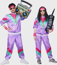 80s Costumes for WomenRetro Tracksuit Jacket Shell Hip Hop Suit90s 80s Outfit for Women Party  anime