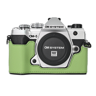 Alloy Edition Genuine Leather Case with Window for Olympus OM5 EP7 EM10 Digital Camera Protective Co
