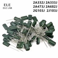 50PCS Polyester Film Capacitor 100V 400V 630V 2A332J 2A333J 2A473J 2A682J 2G103J 2J103J 2J473J
