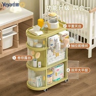 ST/🛹2TCUYiya Installation-Free Baby Products Storage Rack Trolley Baby Storage Cabinet Bottle Removable Snack Storage MY