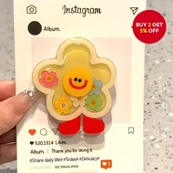 Star Flower Phone Holder Funny Airbag Phone Holder Cartoon Cute Extendable Phone Holder