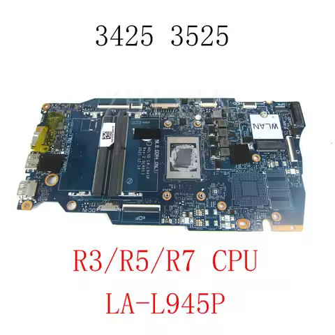 For Dell Vostro 3425 3525 Laptop Motherboard R3-5425U/R5-5625U/R7-5700U CPU 0R5M49 0PRRG1 0R9JV9 LA-