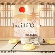 Custom Japanese Style Wooden Door Screen Wallpaper Sushi Restaurant Izakaya Restaurant Tatami Wall S