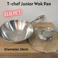 Wok pan junior wajan panci stainless steel tchef t-chef series Tupperware