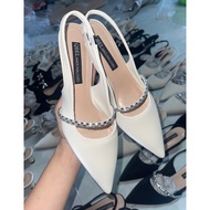 35-41 5,7&9p closed-toe high heels made of velvet with super bright bamboo diamonds (real photo) Em 
