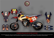 Decals Sticker Motorcycle  Decals Sticker for RUSI KRY 150 / 200 NARUTO design