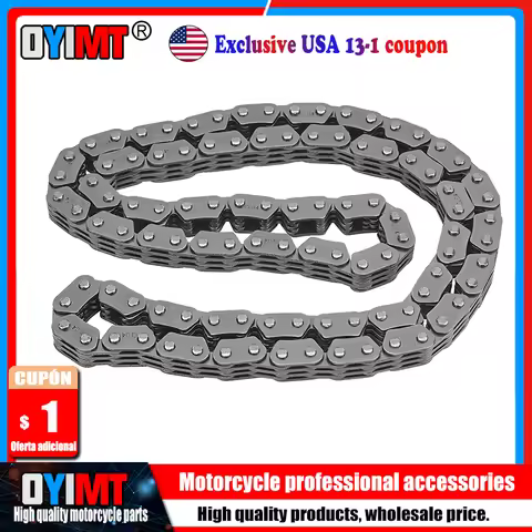 Motorcycle 118 Links Timing Time Cam Chain For HONDA GB500 Tourist Trophy VT600C Shadow VLX VT600CD 