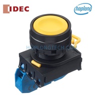 YW1B-M1E10Y IDEC phi 22 lightless push button, press and release, Yellow