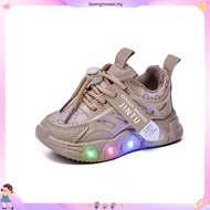 Kid's Light Fashion Cloth Boys Sports Shoes LED Light Shoes Casual Girls Walking Light Shoes