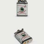 創意牛皮眼睛煤油打火機 復古藝術設計 生日情人節禮物