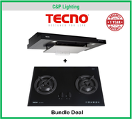 (Bundle Deal) Tecno TCH929DP Black Slim Hood + T22TGSV Black Glass Hob Package