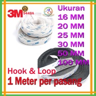 Double Tape Adhesive Velcro Tape 3m 9448A Nylon Multipurpose Coarse & Fine Loop Set