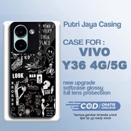 Latest Vivo Y36 4G 5G Case AestheBlack5 Casing Y36 4G 5G Hardcase Softcase Glossy
