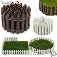 LUOYAO Miniature Wood Fence 100*5cm/100*3cm Convenient to Clean Garden Decor Small Decorative Garden