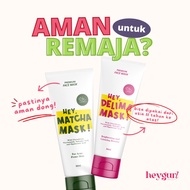 Hey Delima Mask | Hey Matcha Mask | Clay Masker HeyGurl